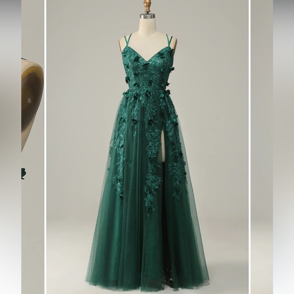 Pretty Green Prom Dress - Picture 6 of 6